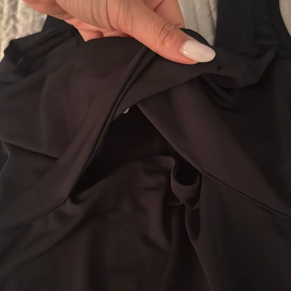 Abercrombie & Fitch Black open front  Bodysuit